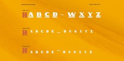 Bunker Ways Font Poster 10