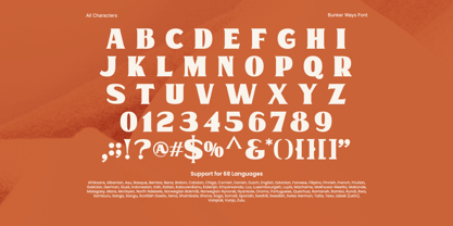 Bunker Ways Font Poster 9