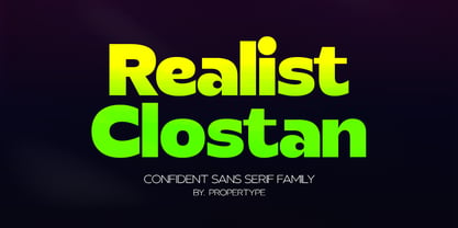 Realist Clostan Font Poster 1