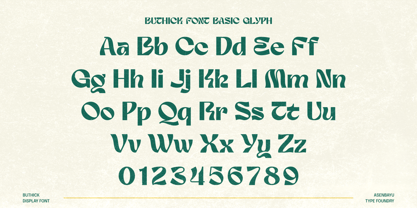Buthick Font Poster 8