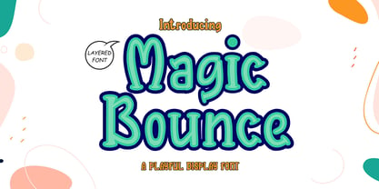 Magic Bounce 3d Font Poster 1
