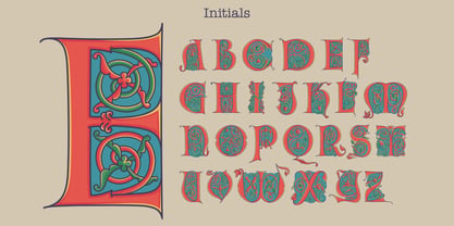 Bohemian Initials Font Poster 4