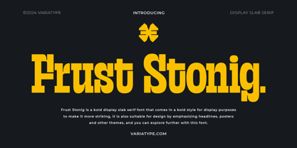 Frust Stonig Font Poster 1