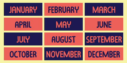 Plastic Calendar Font Poster 4