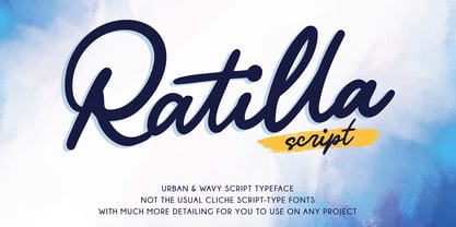 Ratilla Script Font Poster 1
