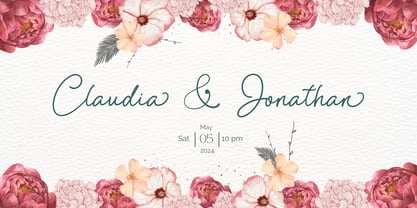 Anisa Signature Font Poster 2