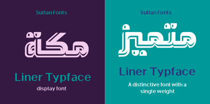 SF Liner Font Poster 2