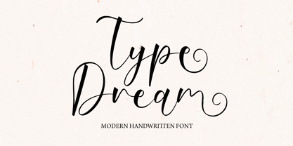 Type Dream Font Poster 1