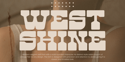 West Shine Font Poster 1