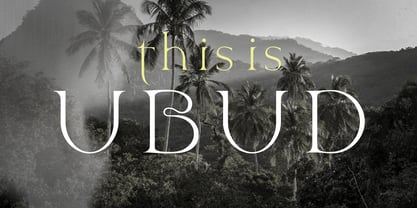 Ubud Font Poster 1