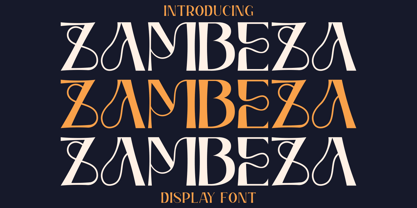 Zambeza Font Poster 1