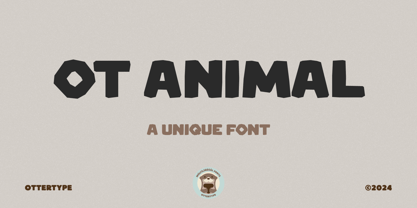 OT Animal Font Poster 10