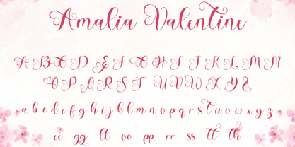 Amalia Valentine Font Poster 5