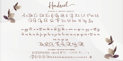 Hadriel Font Poster 10