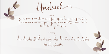 Hadriel Font Poster 11