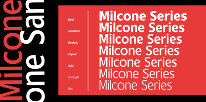 Milcone Font Poster 6