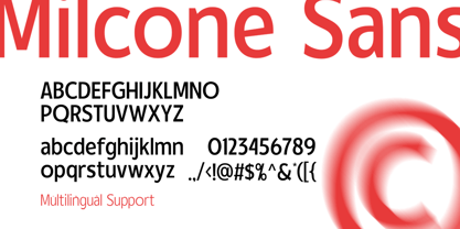 Milcone Font Poster 8