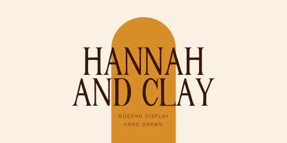 Hannah and Clay Font Poster 1