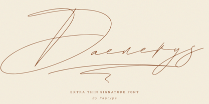 Daenerys Signature Font Poster 1