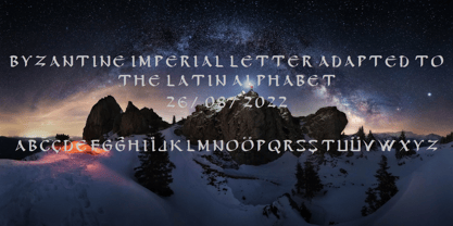 Ongunkan Byzantine Latin Font Poster 2