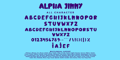 Alpha Jimmy Font Poster 7