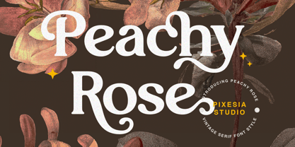 Peachy Rose Font Poster 1