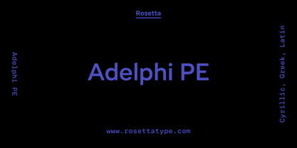 Adelphi PE Font Poster 1
