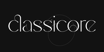 Classicore Font Poster 1