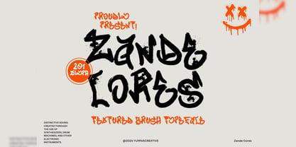 Zande Cores Font Poster 1