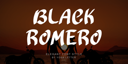 Black Romero Font Poster 1