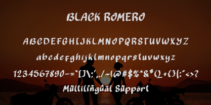 Black Romero Font Poster 6