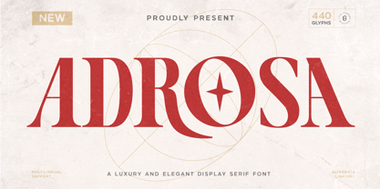 Adrosa Font Poster 1