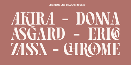 Adrosa Font Poster 12