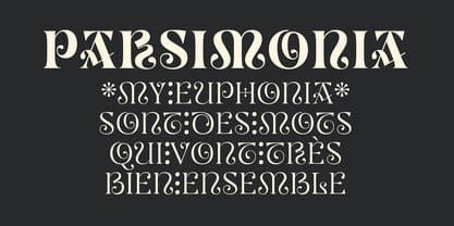 Parsimonia Font Poster 1