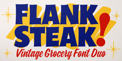 Flank Steak Font Poster 1