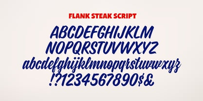 Flank Steak Font Poster 7