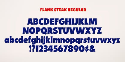 Flank Steak Font Poster 6