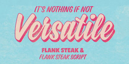 Flank Steak Font Poster 5