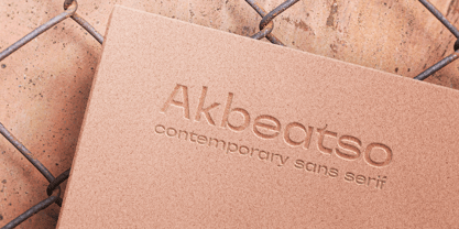 Akbeatso Font Poster 2