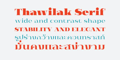 Thawilak Serif Police Poster 2