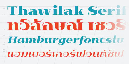 Thawilak Serif Police Poster 6
