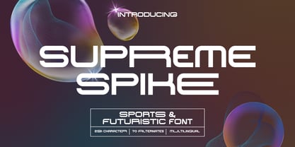 Supreme Spike Font Poster 1