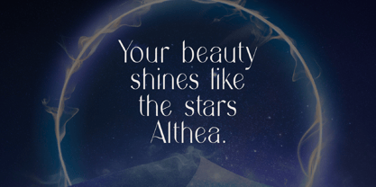 Althea Font Poster 2