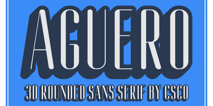 Aguero Sans Rounded Font Poster 7