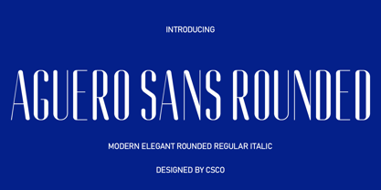 Aguero Sans Rounded Font Poster 1