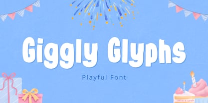 Giggly Glyphs Fuente Póster 1