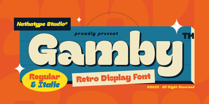 Gamby Font Poster 1