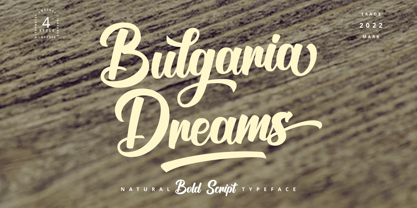 Bulgaria Dreams Font Poster 1