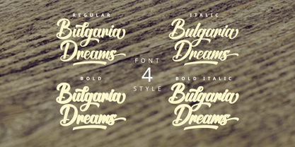 Bulgaria Dreams Font Poster 9