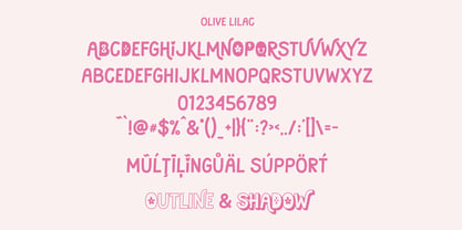 Olive Lilac Font Poster 6